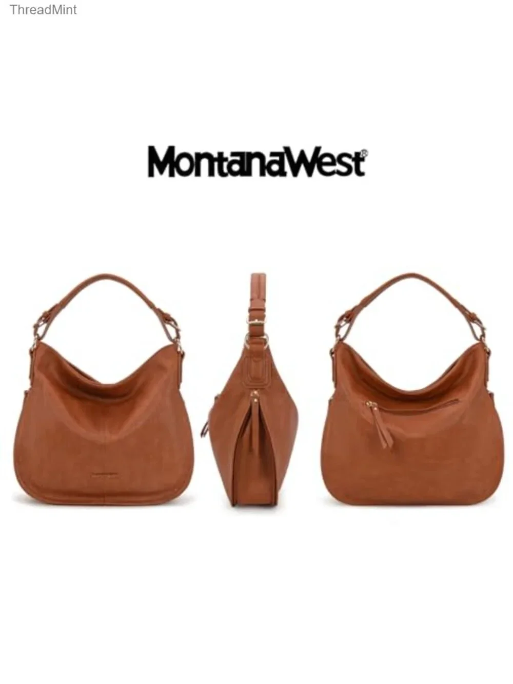 Hobo Bags for Women Vegan Leather Shoulder Purse Handbag Large Tote